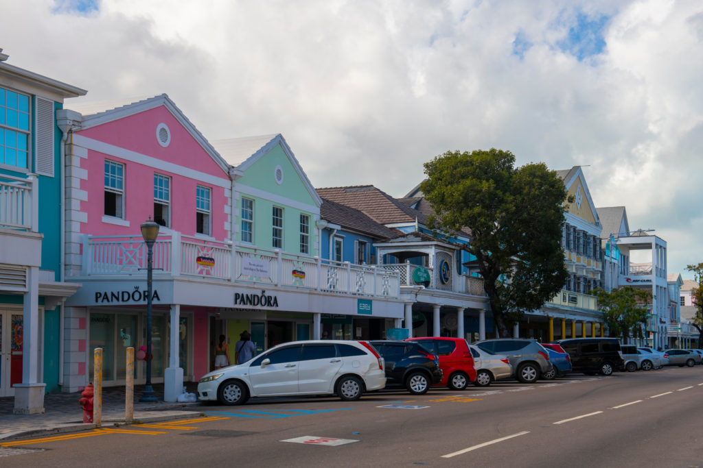 Bay Street in historic downtown Nassau